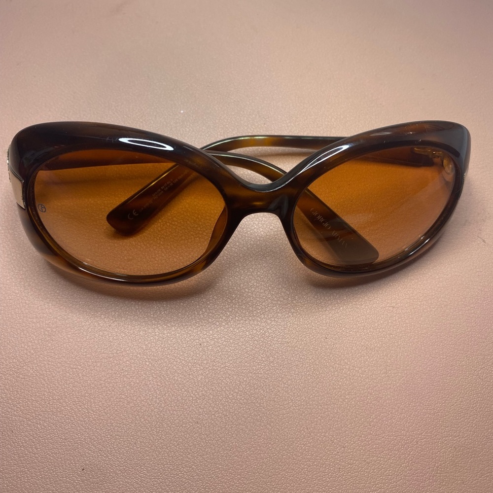 Giorgio Armani tortoise shell sunglasses with case. In great condition.